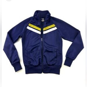 Nike vintage Athletic dept. Navy Track Jacket with Chevron Design women’s small
